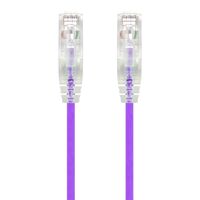 5m Purple Ultra Slim Cat6 Network Cable | 28AWG | 50u Gold Plated Connectors | Flexible Design | by SERVEREDGE