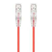 5m Red Ultra Slim Cat6 Network Cable | 28AWG | 50u Gold Plated Connectors | Flexible Design | by SERVEREDGE