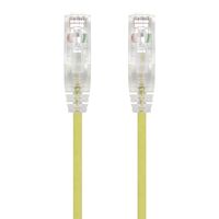 5m Yellow Ultra Slim Cat6 Network Cable | 28AWG | 50u Gold Plated Connectors | Flexible Design | by SERVEREDGE