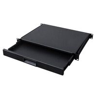 1RU Non Lockable Rack Mountable Drawer | Steel Construction | Powder Coated Finish | by SERVEREDGE