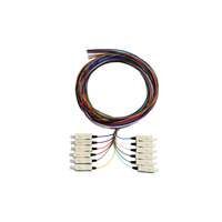 Serveredge SC Pigtail Multimode OM3 | 2M Length | 6 Fibers | High Bandwidth Performance | by SERVEREDGE