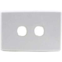 2 Gang Wall Plate | Clipsal Compatible | Durable White Finish | Easy Installation | by SERVEREDGE