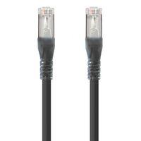 3m Black 10G Shielded CAT6A LSZH Network Cable | 500 MHz Bandwidth | Gold Plated RJ45 Connectors | Low Smoke Zero Halogen Jacket | by SERVEREDGE