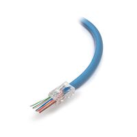 RJ45 Cat6 PT Series Pass Through Connector | Fast Termination | Compatible with Solid & Stranded Cables | @Pack of 10 | by SERVEREDGE