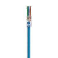 RJ45 Cat6 PT Series Pass Through Connector | Fast Termination | Compatible with Solid & Stranded Cables | @Pack of 10 | by SERVEREDGE