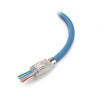 RJ45 Cat6A Shielded Pass Through Connector | Fast Termination | Pack of 10 | by SERVEREDGE