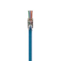 RJ45 Cat6A Shielded Pass Through Connector | Fast Termination | Pack of 10 | by SERVEREDGE