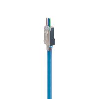 RJ45 Cat6A Shielded Pass Through Connector | Fast Termination | Pack of 10 | by SERVEREDGE