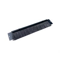 Serveredge Cable Entry Brush Plate | Black Powder-Coated | High Brush Density | Easy Installation | by SERVEREDGE