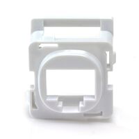 RJ45 Clipsal Bezel | White Finish | Pack of 10 | Compatible with Standard Clipsal Wall Plates | by SERVEREDGE