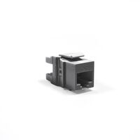 Serveredge Universal Cat6 UTP RJ45 Modular Keystone Jack | QUICK TOOL Compatible | Black | @Pack of 10 | by SERVEREDGE
