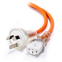 3m Medical Power Cable | Australian 3 Pin Mains Plug (Male) | Insulated Pins for Safety | Designed for Medical Equipment | by SERVEREDGE