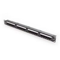 24 Port CAT5e Patch Panel | 1RU Rack Mount | UTP Design | Includes Cable Management | by SERVEREDGE