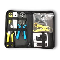 Professional Network Cable Installation Tool Kit | Includes Stripper, Crimping Tool & Cutter | Ergonomic Design | by SERVEREDGE