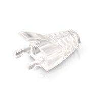 RJ45 Cat6 Clear Strain Relief Boot | Flexible Plastic | Easy Cable Identification | @Bag of 10 | by SERVEREDGE