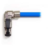 RJ45 Cat6A Shielded Angled Industrial Field Connector | 10 Gigabit Ethernet | EMI/RFI Protection | Durable Construction | by SERVEREDGE