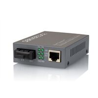 10/100Base-TX to 100Base-FX Multimode SC Fibre Media Converter | Auto-Negotiation RJ45 | 1024 MAC Address Capacity | by SERVEREDGE