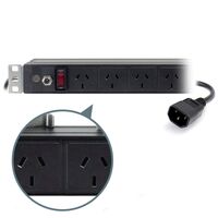 8 Port PDU Power Distribution Unit | 3 Pin AUS GPO Outputs | 10A Current Rating | 2m Cable Length | by SERVEREDGE