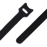 Cable Tie 240mm x 12mm | Durable Nylon | Reusable & Adjustable | Black | @Bag of 10 | by SERVEREDGE