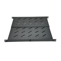 1RU Universal Fixed Shelf | Adjustable Depth 260mm to 430mm | Durable Steel Construction | by SERVEREDGE