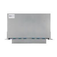SC OM4 24 Port 1RU Fibre Sliding Patch Panel | Splice Cassette & Protector | Easy Access Design | by SERVEREDGE