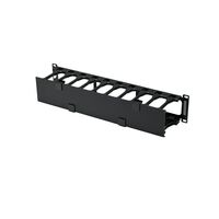 2RU Horizontal Cable Management | 106mm T Fingers | Durable Steel Construction | by SERVEREDGE