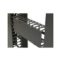 4RU Horizontal Cable Management | T Finger Design | Durable Metal Construction | Powder Coated Finish | by SERVEREDGE