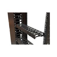 1RU Horizontal Cable Management | 106mm T Fingers Design | Durable Metal Construction | by SERVEREDGE