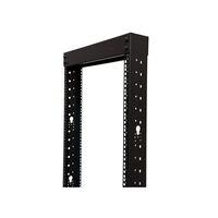 45RU 2 Post Metal Open Frame Rack | Durable Powder Coated Finish | Optimal Airflow Design | by SERVEREDGE