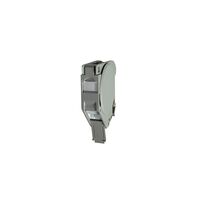 DIN Mount Single Keystone Jack Module | DIN Rail Compatible | Robust Construction | Black | by SERVEREDGE