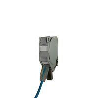 DIN Mount Single Keystone Jack Module | DIN Rail Compatible | Robust Construction | Black | by SERVEREDGE