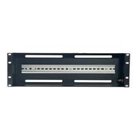 3RU Rack Mount DIN Rail Enclosure | Steel Construction | Easy DIN Rail Installation | by SERVEREDGE