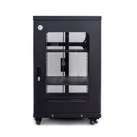 18RU Fully Assembled Free Standing Server Cabinet | 1000Kg Load Capacity | Locking Doors & Removable Panels | by SERVEREDGE