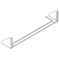 19 Inch Vertical Mount Wall Bracket | 2RU Height | Steel Construction | Powder Coated Finish | by SERVEREDGE