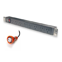 8 Port PDU Power Distribution Unit | 10A Current | 240V Voltage | 2m Cable Length | by SERVEREDGE