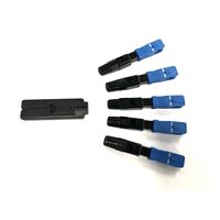 SC Quick Connect Multi Mode OM3/OM4 Fibre Connector | Factory Polished Ferrules | Unique Cord Retention System | @Pack of 10 | by SERVEREDGE