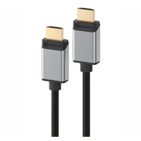 Super Ultra HDMI to HDMI Cable | 8K@60Hz | Male to Male | Space Grey | @1m | by SERVEREDGE