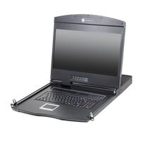 8-Port 19inch LCD KVM Switch | PS/2, USB & HDMI Support | Includes 8 Custom KVM Cables | by SERVEREDGE