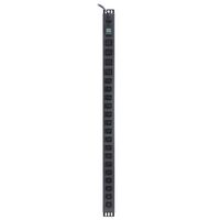 20 Port Metered Vertical PDU | 16 IEC C13 & 4 IEC C19 Outputs | Local Current Monitor | 20A Input | by SERVEREDGE