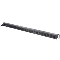 20 Port Metered Vertical PDU | 16 IEC C13 & 4 IEC C19 Outputs | Local Current Monitor | 20A Input | by SERVEREDGE