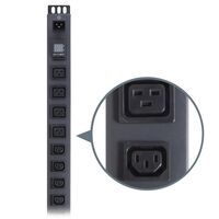 20 Port Metered Vertical PDU | 16 IEC C13 & 4 IEC C19 Outputs | Local Current Monitor | 20A Input | by SERVEREDGE