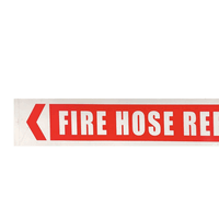 Fire Hose Reel Sign with Sticker | Durable Adhesive Material | 370mm x 75mm Size | by Fire Factory Australia