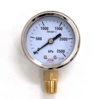 Hydrant Pressure Gauge | Dry Type 55mm | Up to 1000kPa | 1/4 inch PT Thread | by Fire Factory Australia