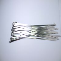 Stainless Steel Cable Tie 316SS | Corrosion Resistant | 4.6mm Width | 200mm Length | @Bag of 100 | by Fire Factory Australia