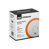PSA Smoke Alarm Photoelectric 240V | Rechargeable Lithium Battery | Hush & Test Functions | by Fire Factory Australia