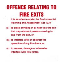 Fire Exit Sign 150mm x 150mm | Durable Plastic | Complies with Safety Regulations | Clear Visibility | by Fire Factory Australia