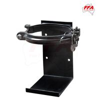 Heavy Duty Vehicle Bracket for 9.0Kg Extinguisher | Black Galvanized | Cannon Style Design | by Fire Factory Australia