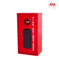 Metal Lockable Fire Extinguisher Cabinet | Durable Metal Construction | Secure Storage for 4.5kg Extinguishers | by Fire Factory Australia
