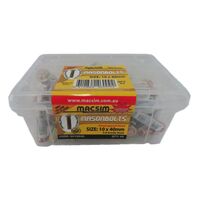 Mason Bolts Hex Head 10mm x 40mm | Durable Construction | Pack of 50 | by Fire Factory Australia