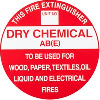 Extinguisher Identification Sign Sticker | Weather-Resistant | Durable for Indoor & Outdoor Use | by Fire Factory Australia